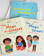 Lil Spectacles 3-Book Complete Set | Inclusive Kids Coloring Book Bundle
